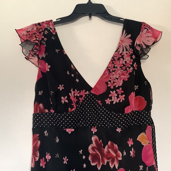 NY & C size 12 floral polka dot dress - Picture 2 of 4